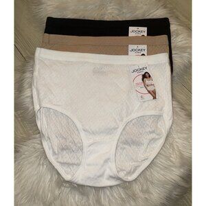 Jockey Women’s Full Briefs 3-Pack - White, Nude, Black